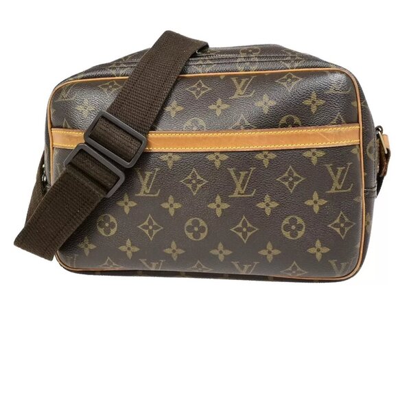 LOUIS VUITTON Reporter PM Crossbody Shoulder Bag Monogram Leather M45254 35EB359